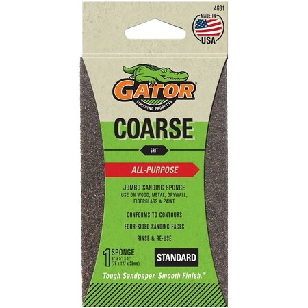 Gator Sanding Sponge 3X5X1In Coarse 4631
