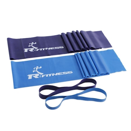 Furinno Rfitness Professional Training Exercise Fitness Resistance Band - 4 Piece FU330924