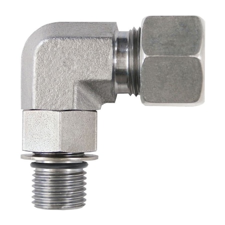 Brennan Industries Six Male Adj ORing L10, Boss, 90 Deg, Steel D6801-L10-06-NWO