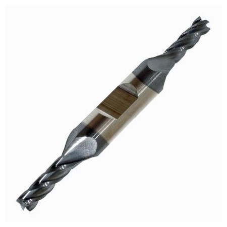 Monster Tool 4 Flute Double End Square Stub Length End Mill, 3/8in diameter, AlTiN Finish 239-001083