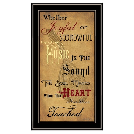 Homeroots Sound of the Soul 2 Black Framed Print Wall Art 404353