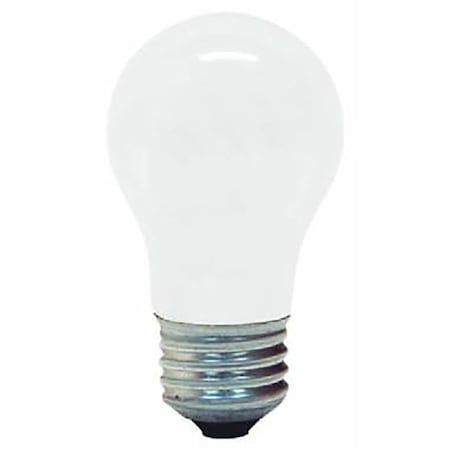 Ge Standard Bulb, 15 W, A15 Lamp, E26 Medium Lamp Base, 100 Lumens, 2500 K Color Temp, PK2 97491