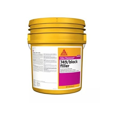 Sika Thorocoat 749 Acrylic Copolymer Block Filler, 5 Gallon Pail 808592