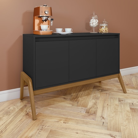 Manhattan Comfort Gales 48.5 Sideboard in Black SB-62676-BK