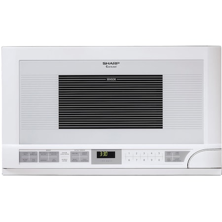 Sharp Over-the-Counter Microwave, 1100W, Wht R1211T