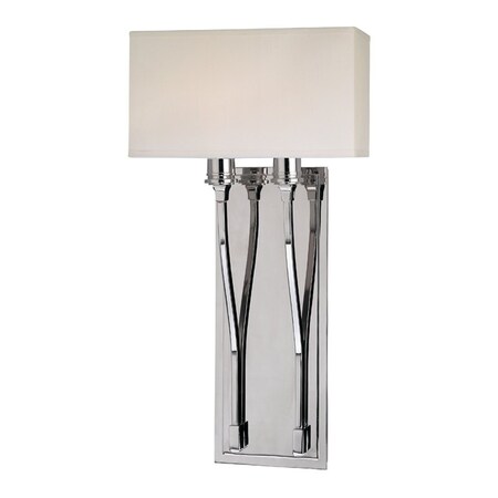 Hudson Valley Lighting Selkirk 2 Light Wall Sconce 10 In. Polished Nickel 642-PN