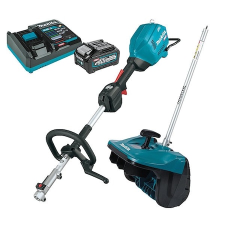 Makita XGT Snow Shovel Power Head Kit SN400MP + GUX01Z + BL4040DC1