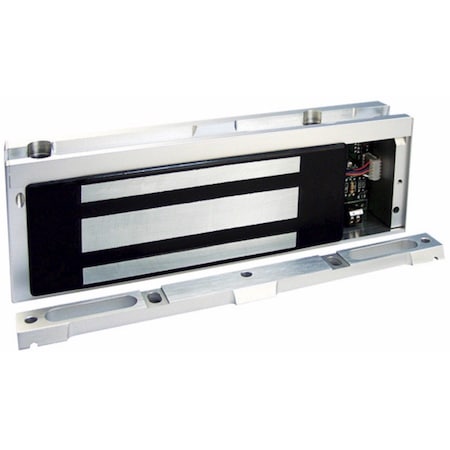 Securitron Maglock, Satin Aluminum Clear Anodized, 12VDC/24VDC, Aluminum M68D