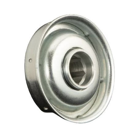 Miller Bearing Conveyor Bearing, Flanged Unground Non-Precision, Carbon Steel, 0.4375 in Bore Dia., Round Bore F-1665-7HT-O