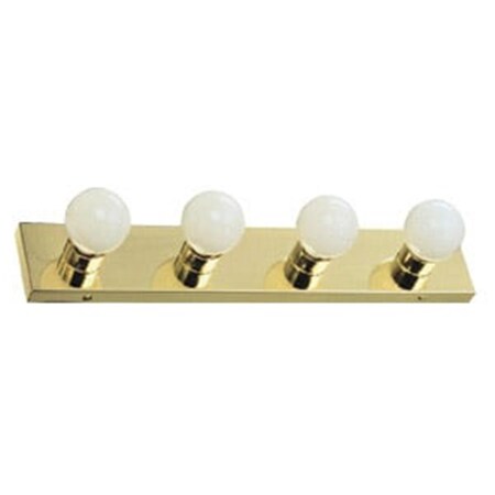 Design House The Village 4-Light Vanity, Polished Brass Finish 500868