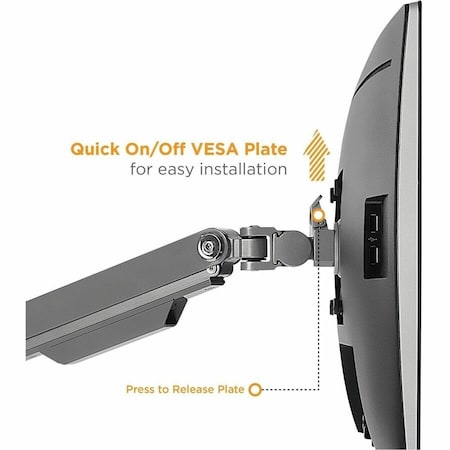 Mount-It Dual Monitor Desk Mount w/USB Ports M MI-2762