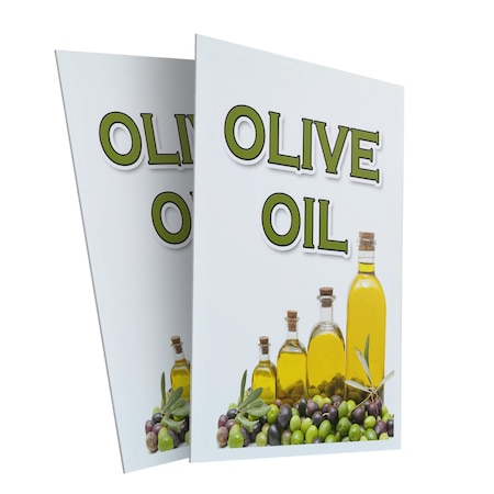Signmission Olive Oil, Plastic Signs Only 24 Inch x 36 Inch, Corrugated Plastic, 2PK CSB-2436-2PACK-Olive Oil