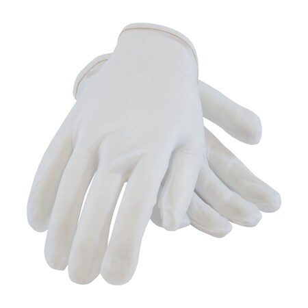 Cleanteam 40 Denier Tricot Inspection Glove with Rolled Hem Cuff, Ladies', 12PK 98-741/M