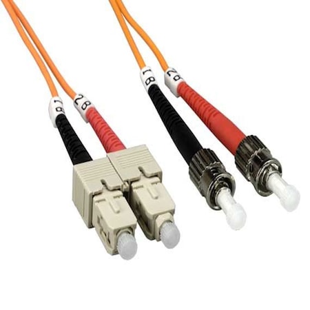 Sanoxy 3 Meters ST to SC Duplex 62.5/125 Multimode OM1 Fiber Optic Cable SNX-CBL-LDR-FB103-5503