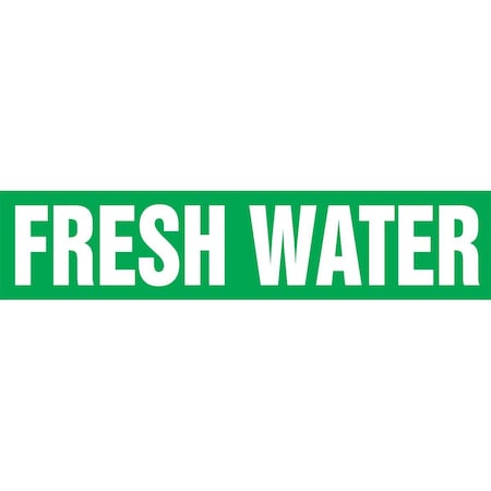 Accuform ASME ANSI PIPE MARKER FRESH WATER RPK331SSH