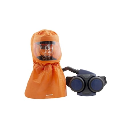 Sundstrom Safety Protective Hood, Black/Blue/Orange SR 500/SR 602