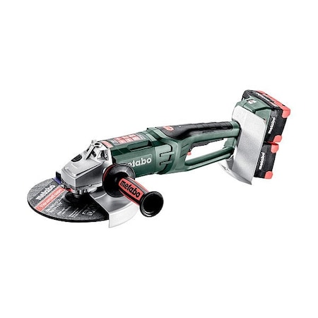 Metabo Large Angle Grinder Kit 36V (2x18V), Brushless Cordless, 9 in, 6,600 RPM, 77 mm Cut Depth WPB 36-18 LTX BL 24-230 8.0