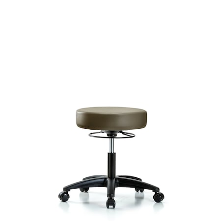 Blue Ridge Ergonomics Vinyl Stool, Desk, Casters, Royal BR-VDHSO-RG-RC-8809