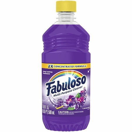 Fabuloso All-Purpose Cleaner - 16.9 fl oz (0.5 quart) - Lavender Scent - Residue-free, pH Neutral, 24PK 153105