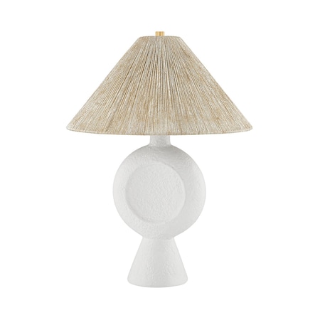 Mitzi Dabito X Centella 1 Light Table Lamp 18 In. Aged Brass/White Plaster HL967201-AGB/WP