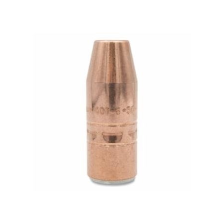 Bernard Air-Cooled Bore Nozzle, Heavy-Duty, Slip-On, 1/2 in Bore, 1/8 in Recess, Tapered, Copper, 10PK 360-401-6-50