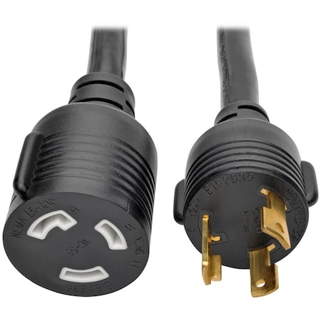 Eaton Tripp Lite Series Power Extension Cord, NEMA L5-30P to NEMA L5-30R- Heavy-Duty, 30A, 125V, 10 P046-006-LL-30A