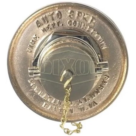 Dixon The Right Connection 23-196 Single Inlet Sprinkler Connection, 2-1/2 in, FNST x FNPT, Cast Brass, Do SIC250F