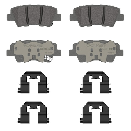 Wagner Brake OEX Rear Disc Brake Pad Set Premium Ceramic,  OEX1812