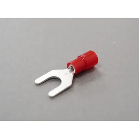 Nichifu Eco-Friendly Polycarbonate Insulated Spade Terminals, Stud 1/4, AWG 22-16 TMEX 1.25Y-6-RED