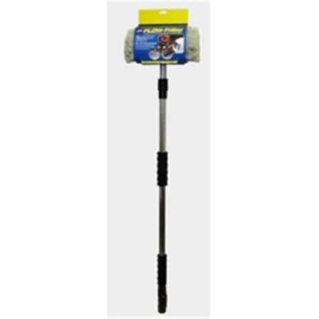 Carrand 93072 10 in. Flow Through All Side Wash Brush with Variable Water Control, Handle Extends to 68 in. CRD93072