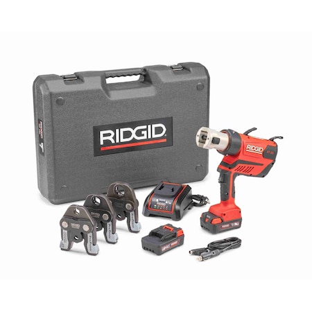 Ridgid RP 350 Standard Cordless Press Tool Kit, For 1/2 in to 4 in 18 V 67058