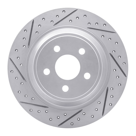 Dynamic Friction Co DFC Geoperformance Rotor - Drilled and Slotted 830-55005L
