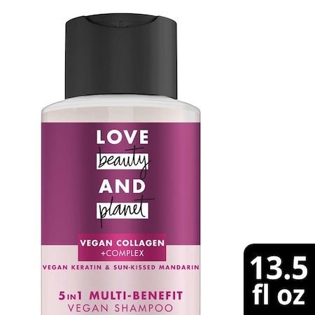 Love Beauty & Planet Vegan Biotin & Sun Kissed Mandarin Shampoo, 13.5 Ounce, 4PK 69774214