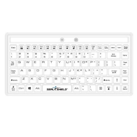 Sealshield Seal Silk Mini Glow' Waterproof Silicone Keyboard-Backlit SW89G