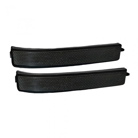 Recon Truck Accessories 09-14 F150/RAPTOR SIDE MIRROR LENSES W/ WHITE LED RUNNING LIGHTS OR TURN SIGNALS 264241WHBK