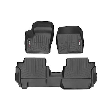 Weathertech Black, Front and Rear Floorliners for Vinyl Floors 4416161V-445992