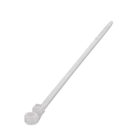 Phoenix Contact Cable Tie, 150 mm L, 4.5 mm Max Bundle Dia., Transparent, PA 6.6, 130 N Strength 3240718