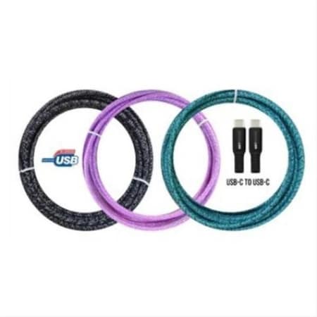 Aries 10 ft. USB-C Braided Cable, 12PK 115960