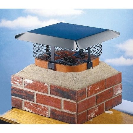 Shelter SHELTER SCADJ-L Adjustable Chimney Cap, 19-1/2 x 9-1/4 x 24-1/2 in Fits Duct, Steel SCADJ-L