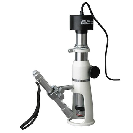 Amscope H2510 Measuring Shop Monocular Stereo Microscope 20X-50X-100X Magnification with 10MP Camera H2510-10M
