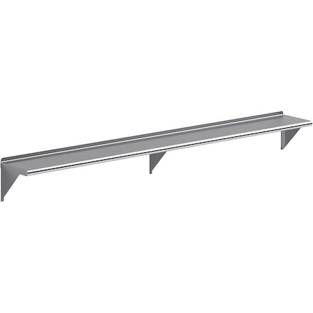 Amgood 12 in. x 96 in. Stainless Steel Wall Shelf WS-1296-Z