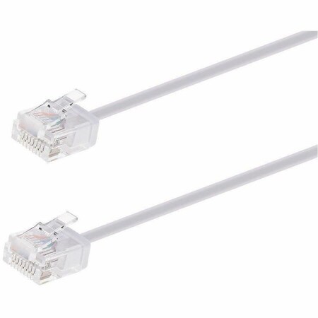 Monoprice Micro SlimRun Cat6 Ethernet Patch Cable - Stranded_ 550MHz_ UTP_ Pure 34222