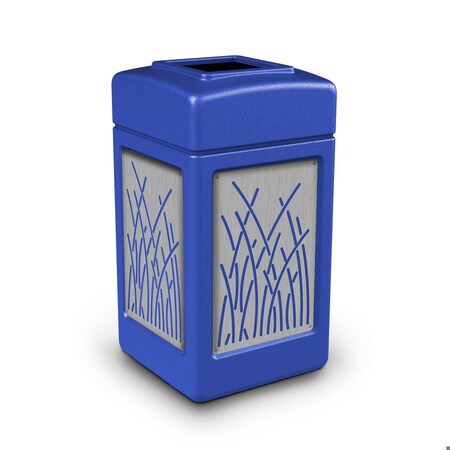 Commercial Zone Products 42-gallon w/ REED Panels, Open-Top, Blue 734164K