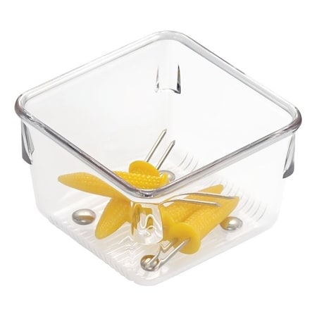Idesign LINUS Drawer Organizer, Plastic, Clear, 3 in OAL, 2 in OAH, 3 in OAW 52230