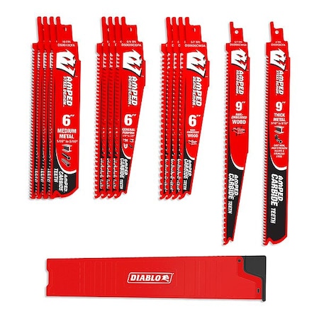 Diablo Reciprocating Saw Blade Set, Carbide DS0014SCA