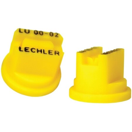Green Leaf Spray Nozzle, Multi-Range Universal Flat, Polyoxymethylene, Yellow LU 80-02 6PK