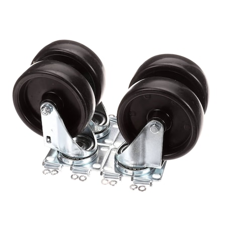 Henny Penny Caster Set, 5in with Harware 86850