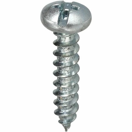Dottie Sheet Metal Screw, 1/4" x 1-1/2 in, Zinc Plated Steel Pan Head Combination Phillips/Slotted Drive 2WS14112