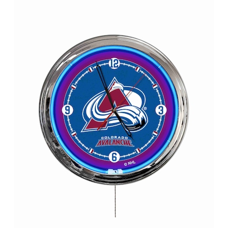 Holland Bar Stool Colorado Avalanche 16 LED Wall Clock ClkL16