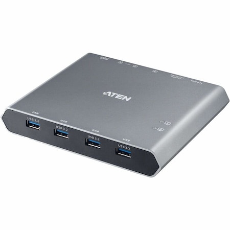 Aten 2-Port 4K DisplayPort USB-C KVM Dock Switch with Power Pass-through US3311